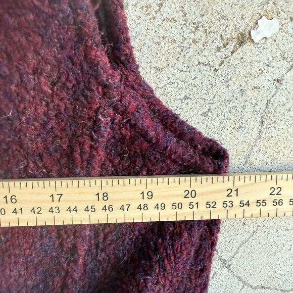 Vtg Fleece Vest Horses Western Wool Ombre Cowgirl Women M Made in USA Bear Ridge - Picture 6 of 6